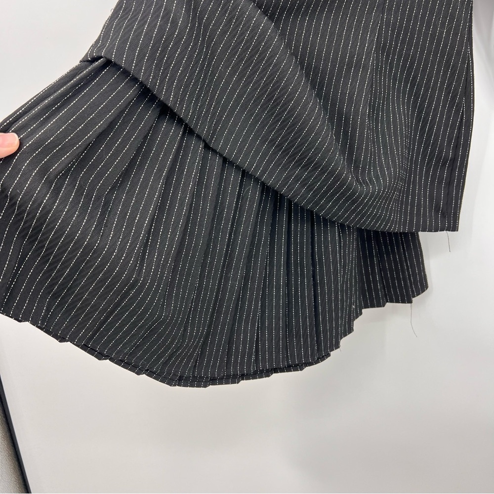 Zara By Justine Y2K Vintage Pinstripes Career Work Pleated Skirt Suit Set Sz 3/4 - Picture 8 of 8